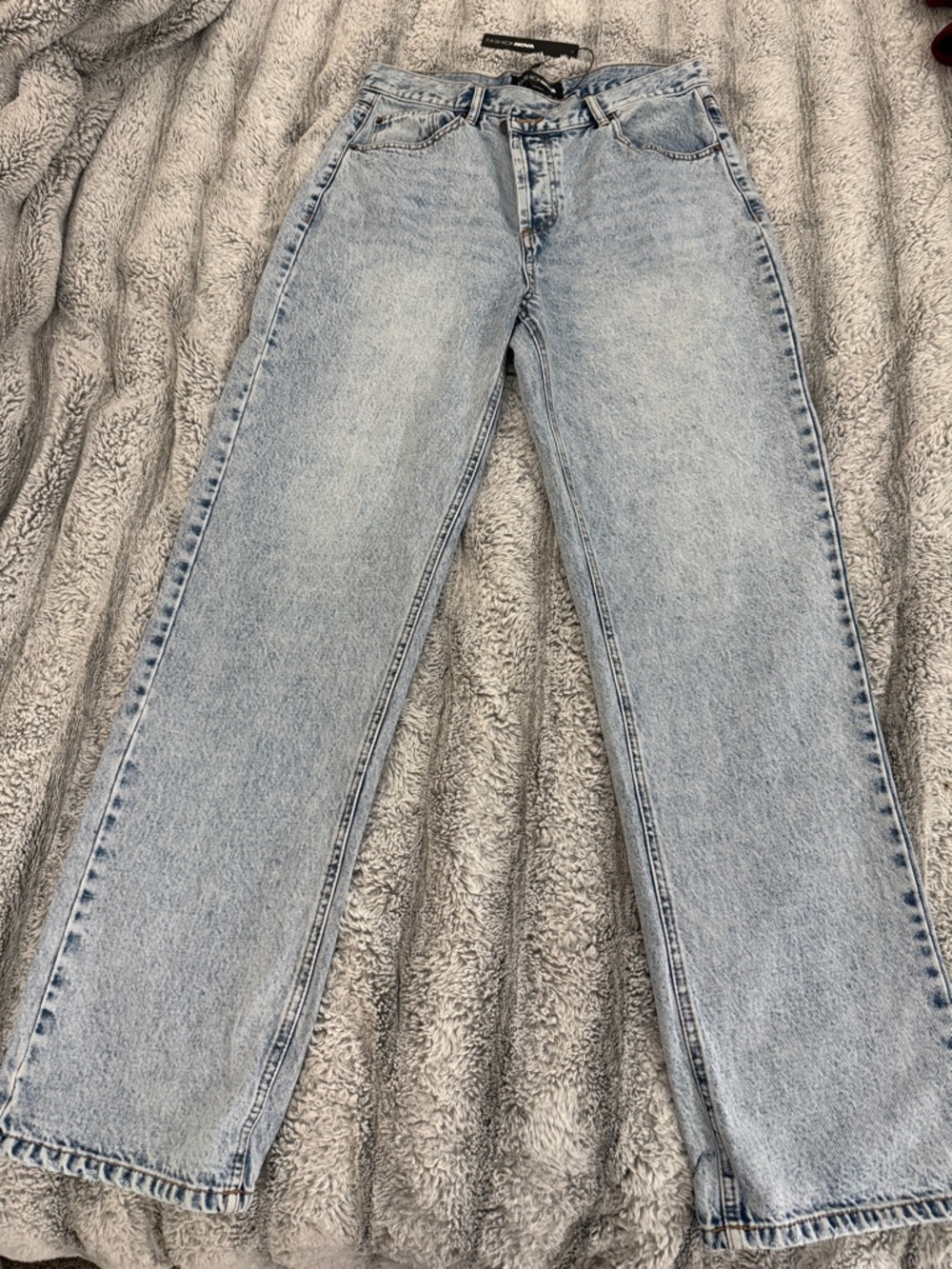 Fashion Nova Light Blue Straight Leg Jeans